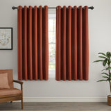 Blackout Linen Curtains, Eyelet Design - Thick & Heavy