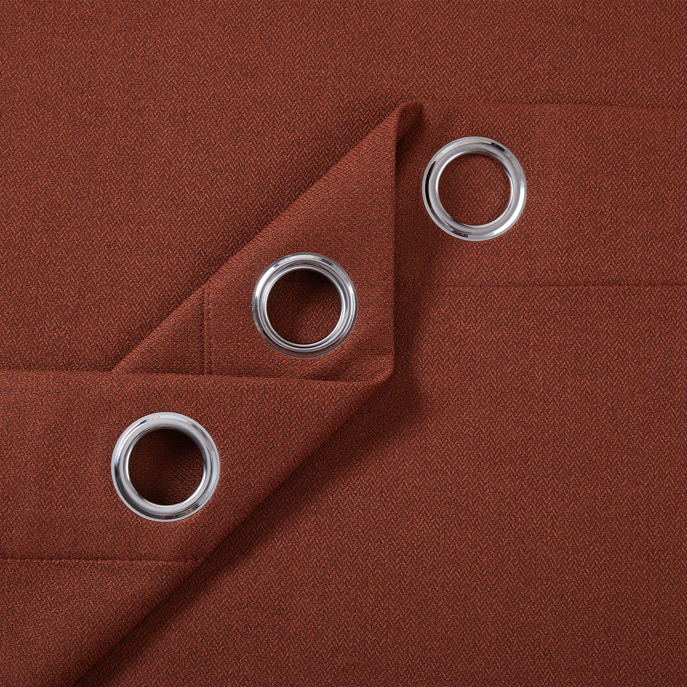 Blackout Linen Curtains, Eyelet Design - Thick & Heavy