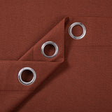 Blackout Linen Curtains, Eyelet Design - Thick & Heavy