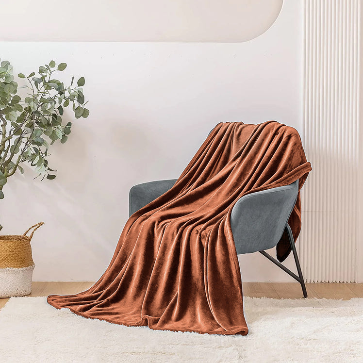 Rust Fleece Blanket