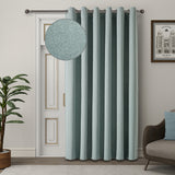 Blackout Linen Curtains, Eyelet Design - Thick & Heavy
