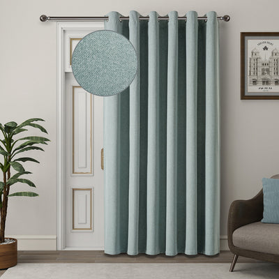 Blackout Linen Curtains, Eyelet Design - Thick & Heavy