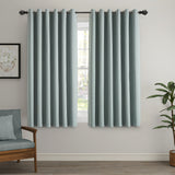 Blackout Linen Curtains, Eyelet Design - Thick & Heavy