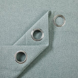 Blackout Linen Curtains, Eyelet Design - Thick & Heavy