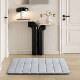 Memory Foam Bath Mat Silver