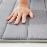 Memory Foam Bath Mat Silver