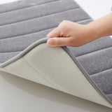 Memory Foam Bath Mat Silver