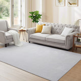 Silver Rabbit Fur Rug