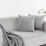 Velvet Embossed Pattern Cushion Covers Check
