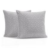 Velvet Embossed Pattern Cushion Covers Pebbles