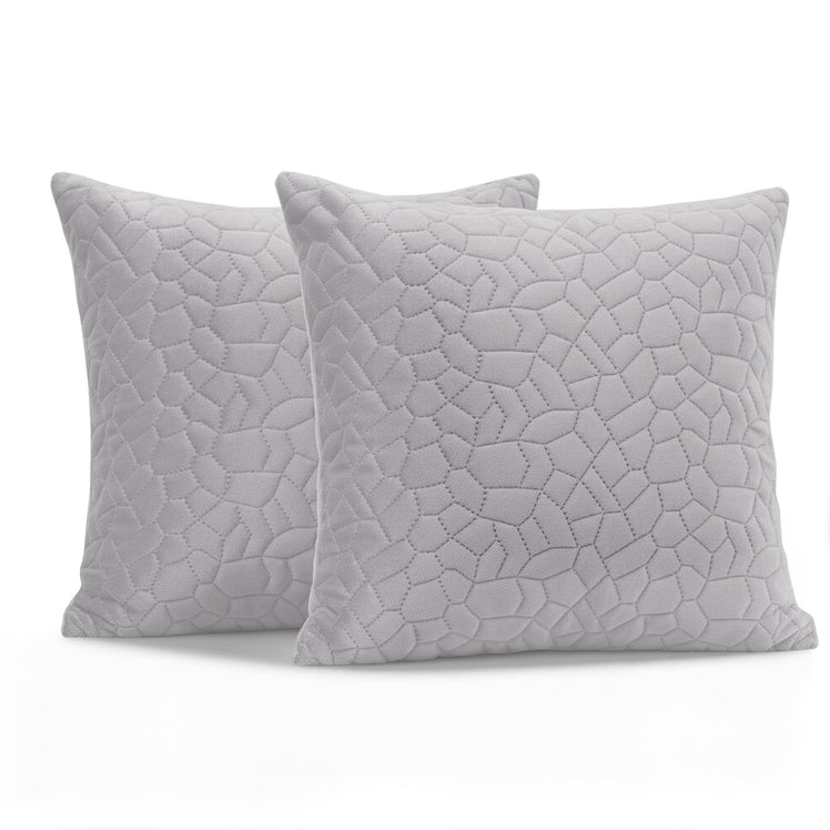 Velvet Embossed Pattern Cushion Covers Pebbles