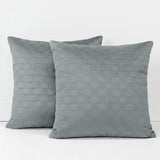 Velvet Embossed Pattern Cushion Covers Check