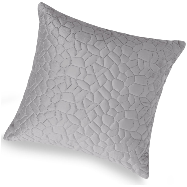 Velvet Embossed Pattern Cushion Covers Pebbles