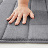 Memory Foam Bath Mat Silver