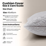 Velvet Embossed Pattern Cushion Covers Pebbles