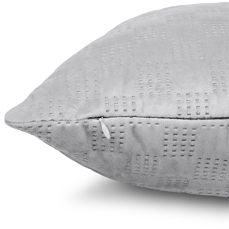 Velvet Embossed Pattern Cushion Covers Check