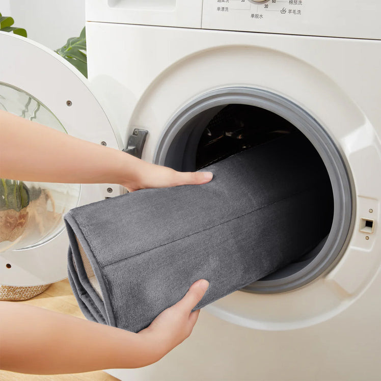 Memory Foam Bath Mat Silver