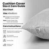 Velvet Embossed Pattern Cushion Covers Check