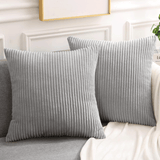 Velvet Striped Corduroy Cushion Covers