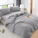 4 Piece Bedding Set Duvet Cover, Pillowcases & Fitted Sheet
