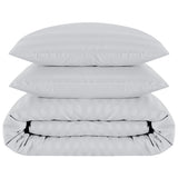 Stripe Duvet Covers Bedding Set with Pillowcases & Fitted Sheet