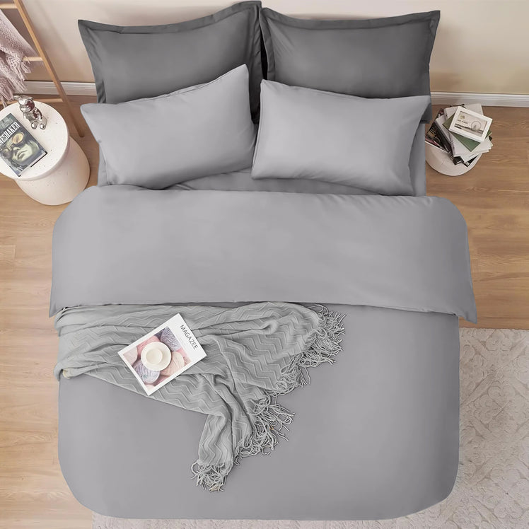 4 Piece Bedding Set Duvet Cover, Pillowcases & Fitted Sheet