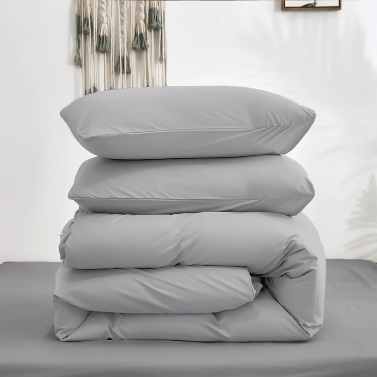 4 Piece Bedding Set Duvet Cover, Pillowcases & Fitted Sheet