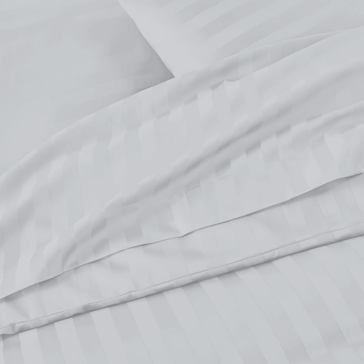 Stripe Duvet Covers Bedding Set with Pillowcases & Fitted Sheet