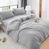 4 Piece Bedding Set Duvet Cover, Pillowcases & Fitted Sheet