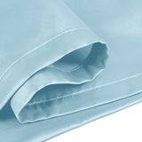 Satin Silk Pillowcases Pair Sky Blue