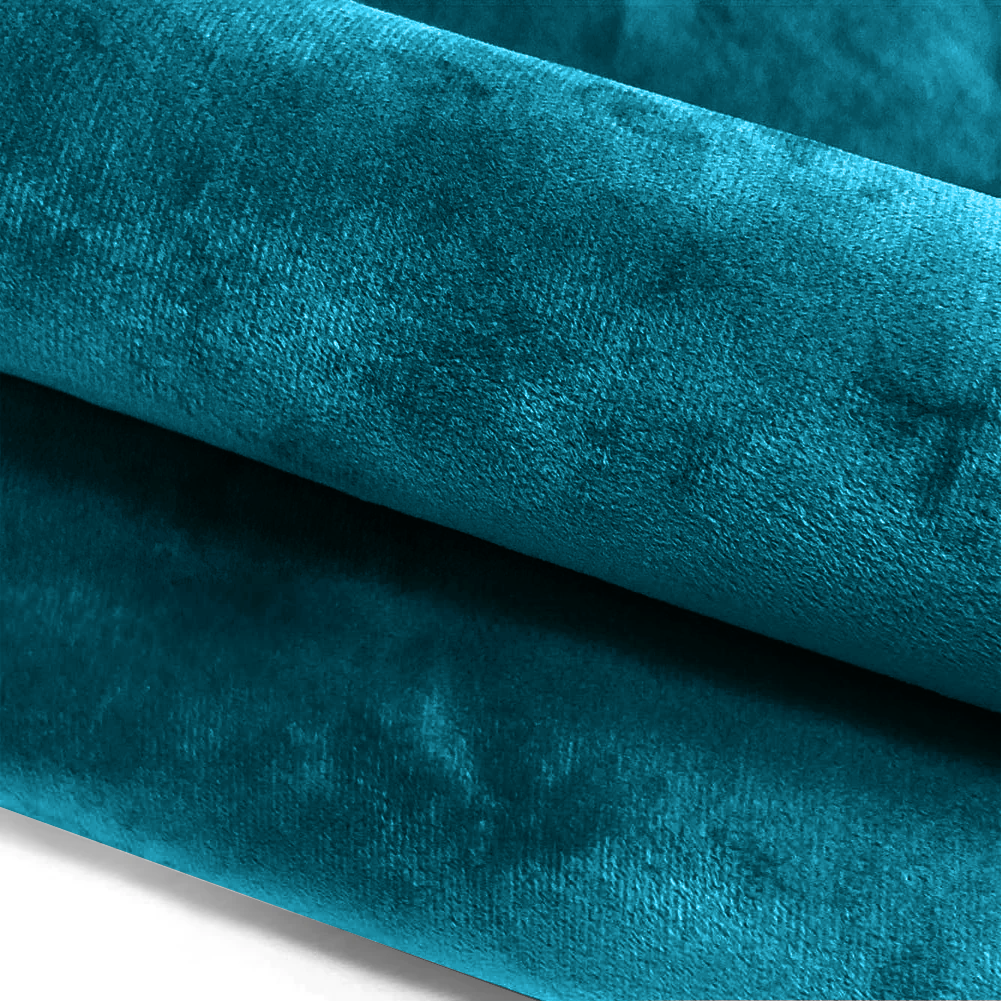 Crushed Velvet Teal Cushion Cover & Filled Cushion