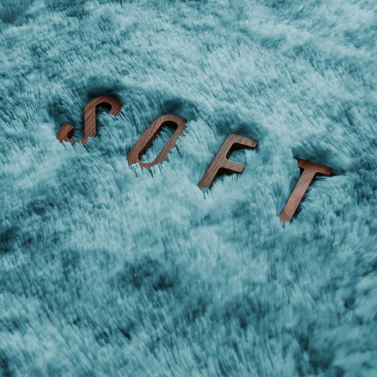 Faux Fur Anti Slip Soft Plush Shaggy Rug Tie Dye Teal