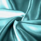 Satin Silk Pillowcases Pair Teal