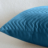 Quilted Embossed Wave Striped Cushion Covers