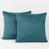 Velvet Embossed Pattern Cushion Covers Check