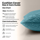 Velvet Embossed Pattern Cushion Covers Pebbles