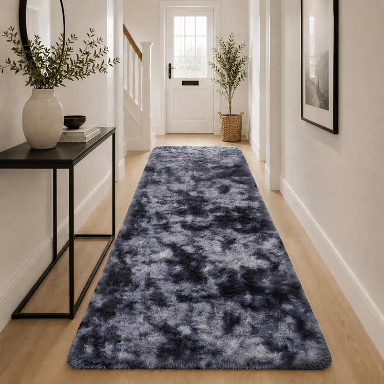 Faux Fur Anti Slip Soft Plush Shaggy Rug Tie Dye
