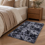 Faux Fur Anti Slip Soft Plush Shaggy Rug Tie Dye