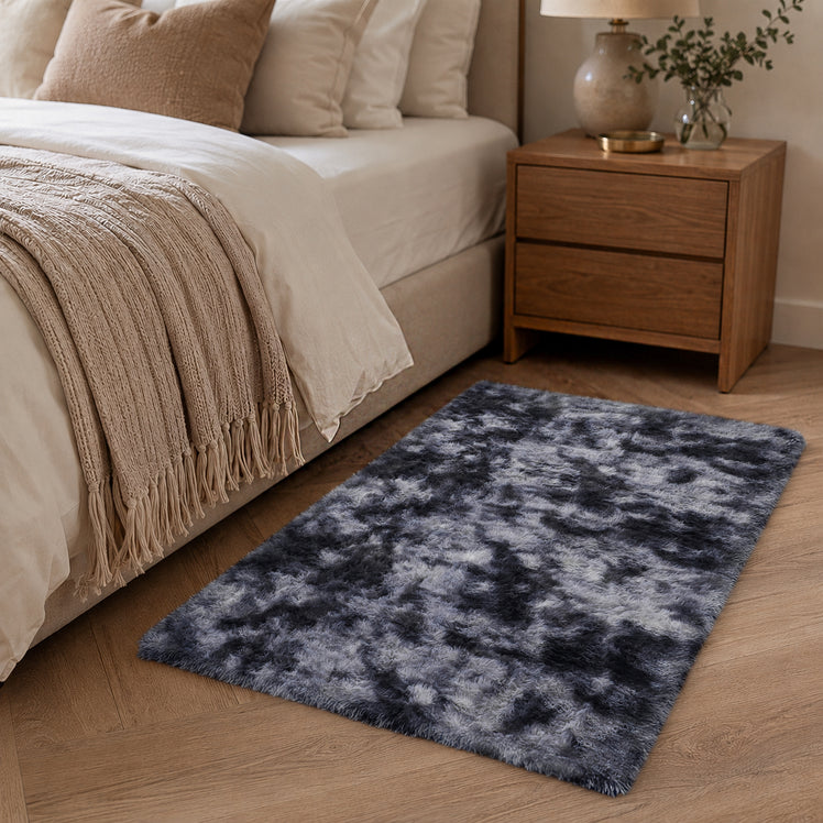 Faux Fur Anti Slip Soft Plush Shaggy Rug Tie Dye