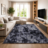 Faux Fur Anti Slip Soft Plush Shaggy Rug Tie Dye