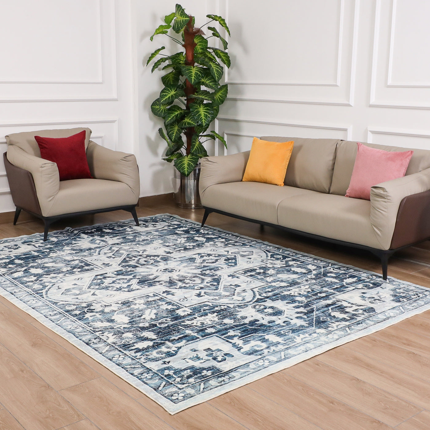 Bohemian Vintage Area Rug Tranquil