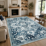 Bohemian Vintage Area Rug Tranquil