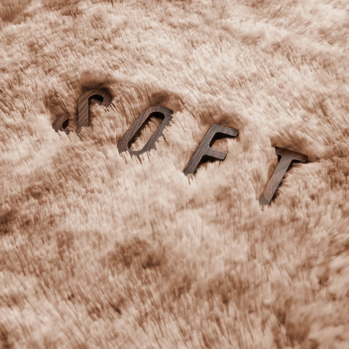 Faux Fur Anti Slip Soft Plush Shaggy Rug Tie Dye Beige