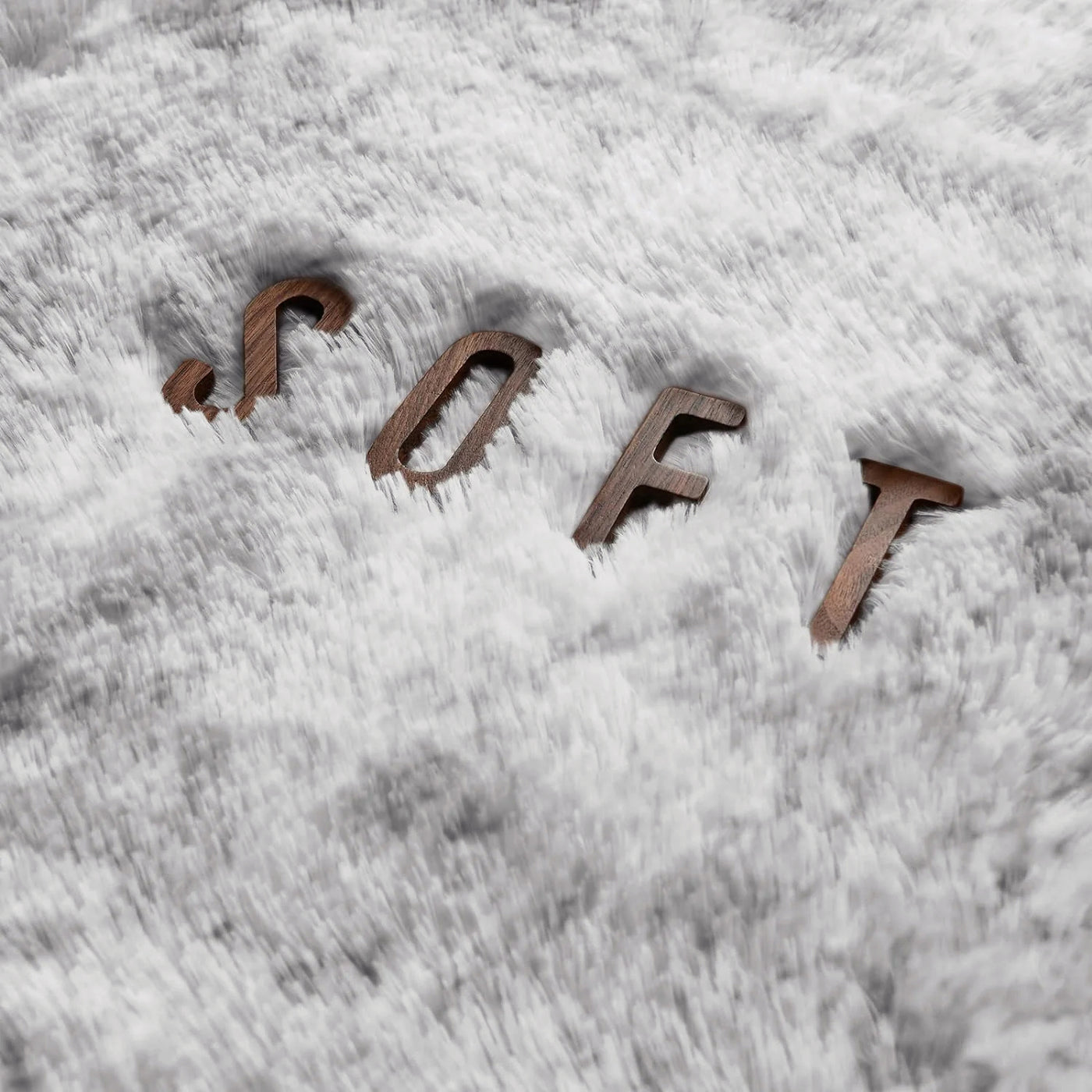 Faux Fur Anti Slip Soft Plush Shaggy Rug Tie Dye Light Grey