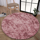 Faux Fur Anti Slip Soft Plush Shaggy Rug Tie Dye Lilac