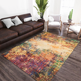 Vibrant Abstract Large Area Bedroom Rug