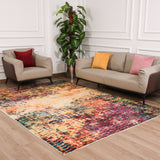 Vibrant Abstract Large Area Bedroom Rug