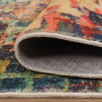 Vibrant Abstract Large Area Bedroom Rug