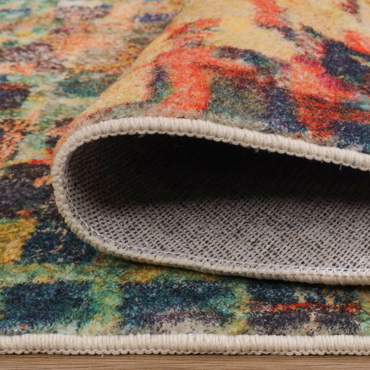 Vibrant Abstract Large Area Bedroom Rug