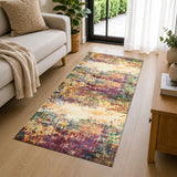 Vibrant Abstract Large Area Bedroom Rug
